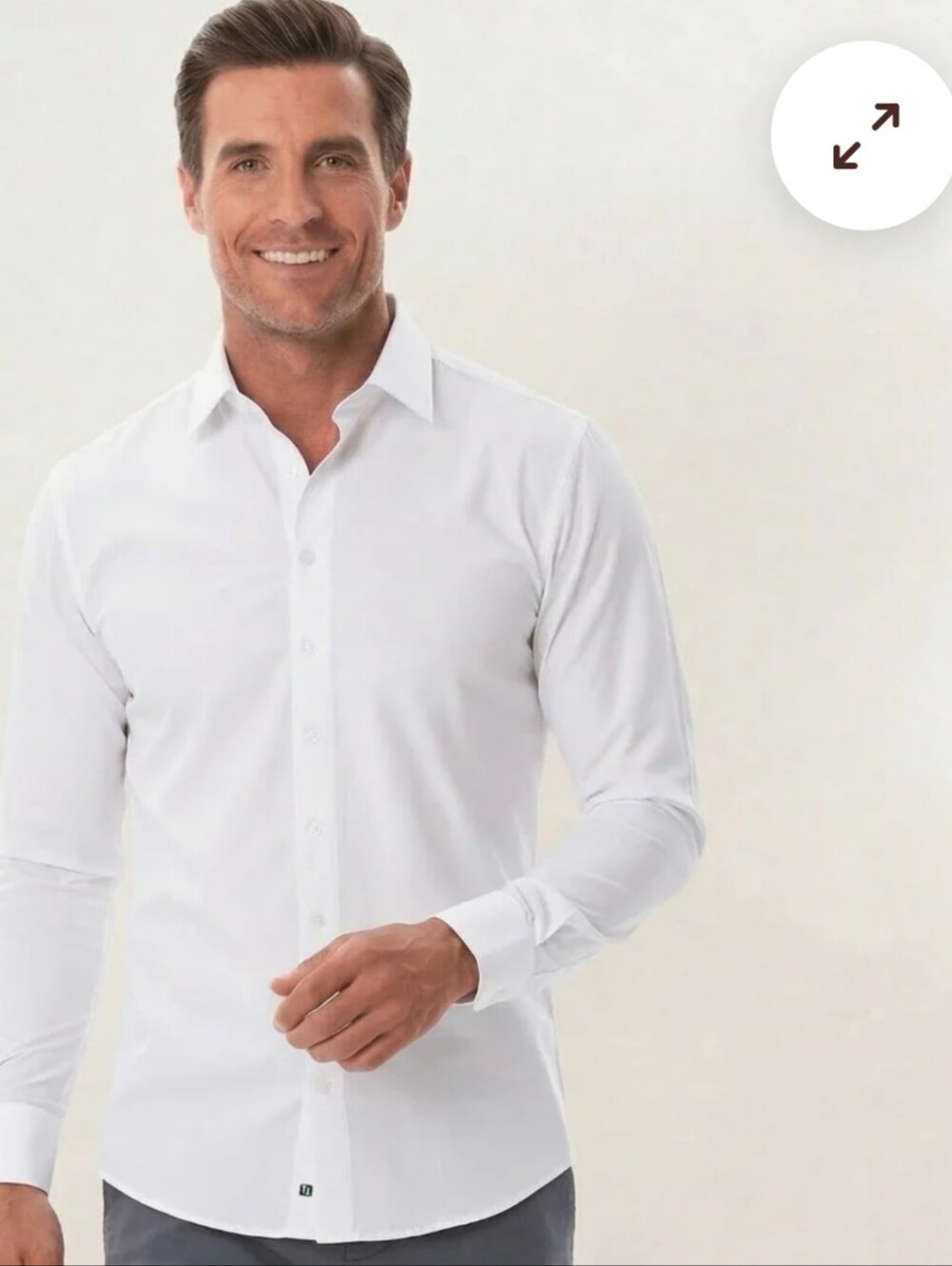 Tough Apparel Hustle White Dress Shirt L Wrinkle Resistant Shark Tank Career